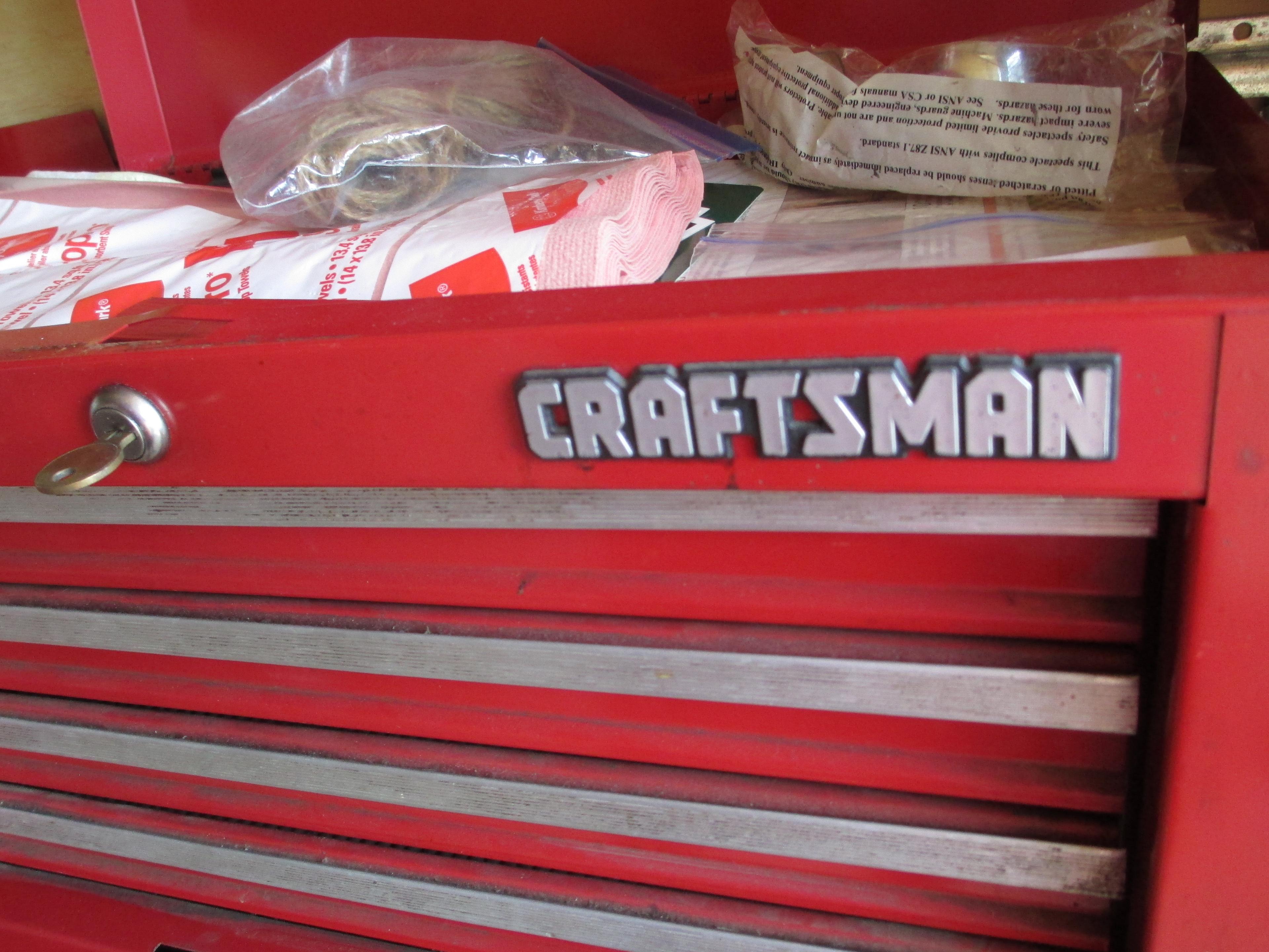 Two Piece Craftsman Locking Rolling Tool Box