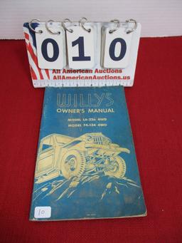 1959 Willy's Jeep Owners Manual