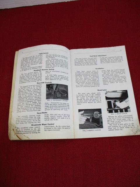 1959 Willy's Jeep Owners Manual