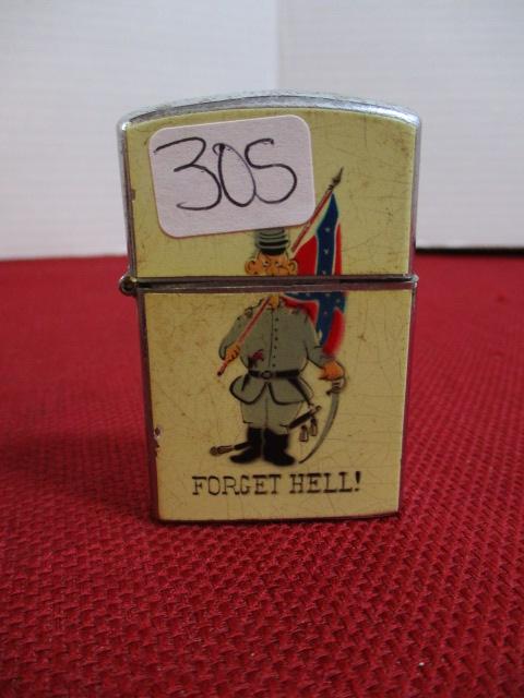 Supreme Confederate Flag "Forget Hell!" Lighter
