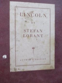 Artist Signed "Lincoln" by Stefan Lorant Hard Cover Book