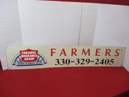 Farmer's Insurance Group Metal Advertising Sign