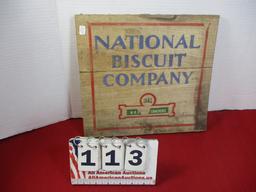 National Biscuit Company (Now Nabisco) Box End Advertising