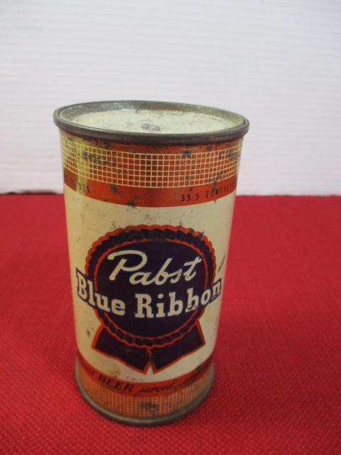 Pabst Blue Ribbon Flat Top Advertising Can