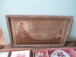 1938 Wisconsin Young People's Reading Award Framed Piece