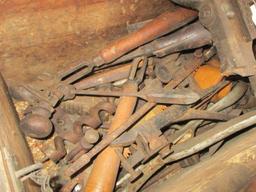 Antique Trunk Full of Antique Tools