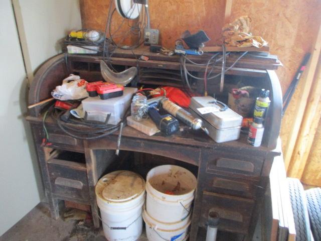 Antique Wooden Rolltop Desk