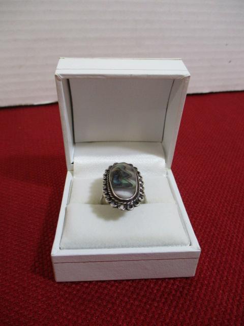 Sterling Silver w/ Mother of Pearl  Ring