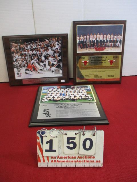 Chicago Sports Team Plaques