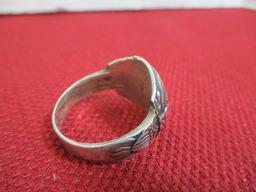 *Sterling Silver WWII Men's Army Honor Ring