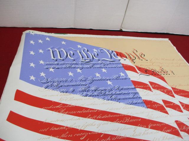 "We the People" Hand Pulled Silk Screen Numbered Print by Steve Kaufman