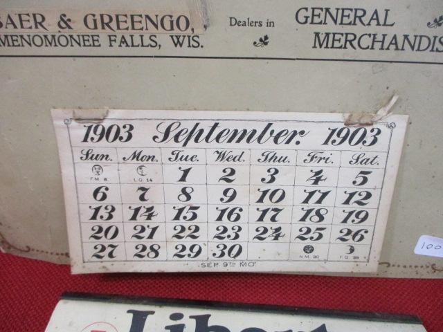 Early Advertising Calendars