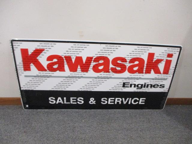 NOS Kawasaki Sales & Service Advertising Sign