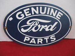 Oval Metal Ford Parts Sign