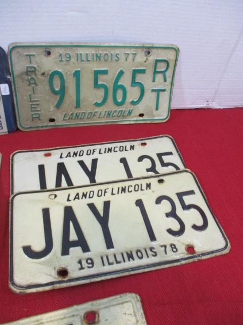 Mixed Illinois License Plates-B