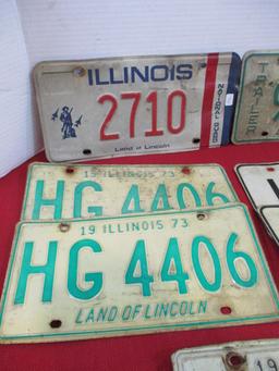 Mixed Illinois License Plates-B