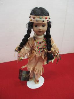 House of Lloyd Native American Doll w/ Stand