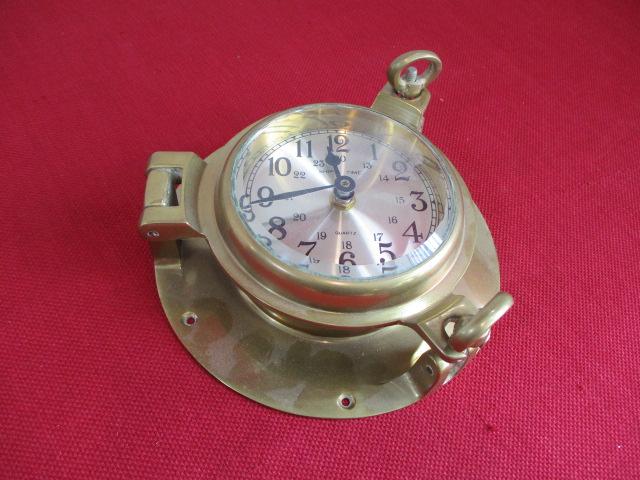 Brass Nautical Style Clock