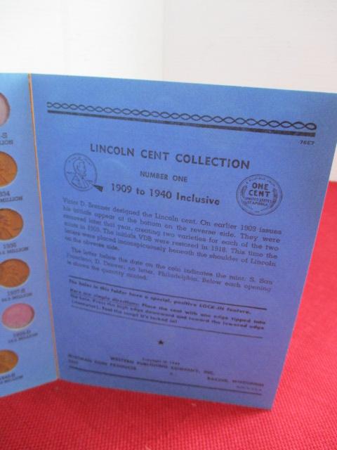 Lincoln cent Book 1909-1940