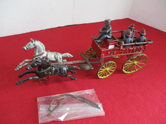 *SPECIAL ITEM-Early Cast Iron Fire Dept. Patrol 526 Wagon