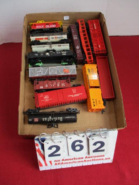 HO Scale Mixed Model Railroading Cars-Lot of 15 D