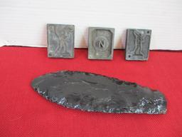 Obsidian 9" Point w/ Cast Iron Molds