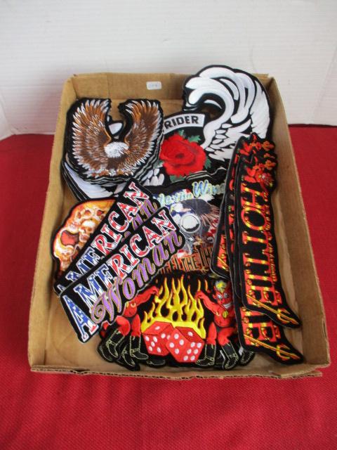 Large Mixed Motorcycle/Biker Jacket Patch Lots-A