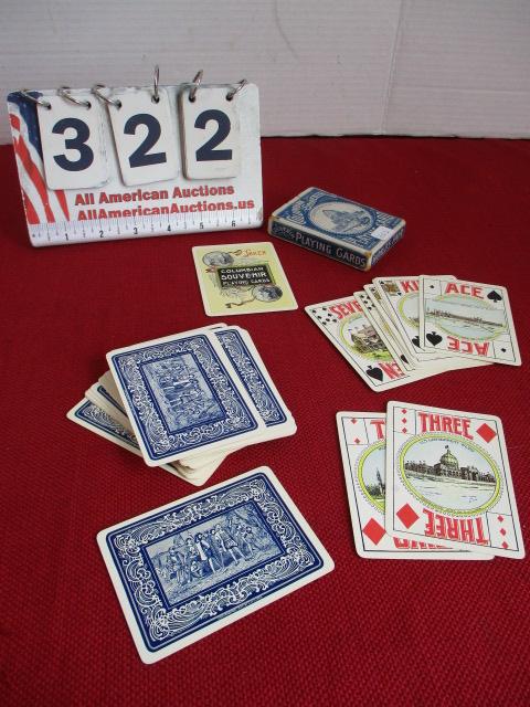 1893 Columbian Expedition Chicago, IL. Souvenir Deck of Playing Cards