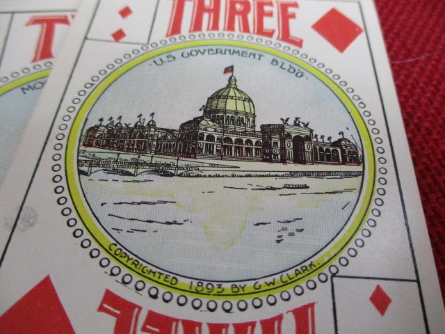 1893 Columbian Expedition Chicago, IL. Souvenir Deck of Playing Cards