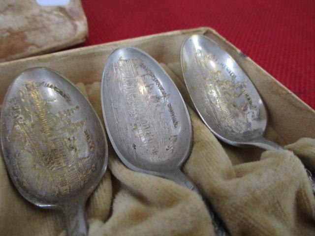 1893 Columbian Expedition Chicago, IL. Set of Advertising Demitasse Spoon Set