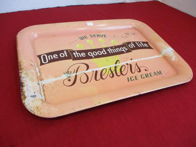 Bresler's Ice Cream Advertising Tray