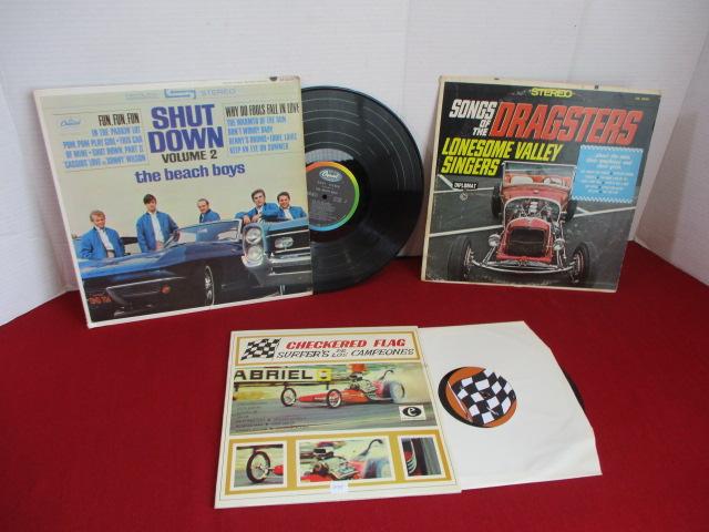 Mixed Dragster & Beach Boy Albums