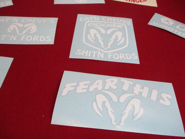 NOS Vehicle Decals-Lot of 12-Dodge