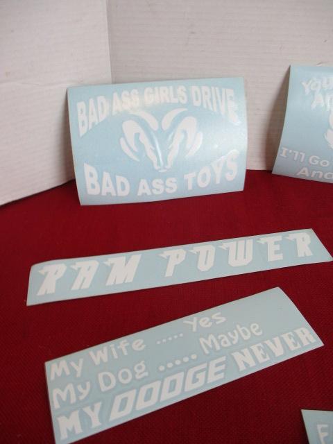 NOS Vehicle Decals-Lot of 12-Dodge