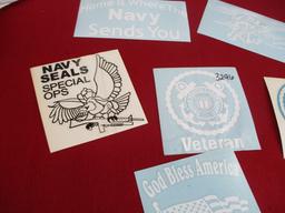 NOS Vehicle Decals-Lot of 12-Military