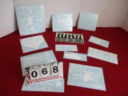 NOS Vehicle Decals-Lot of 12-Military