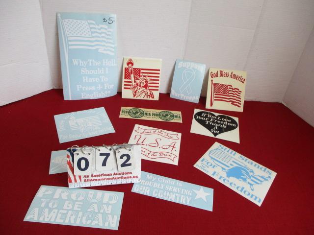 NOS Vehicle Decals-Lot of 12-Military