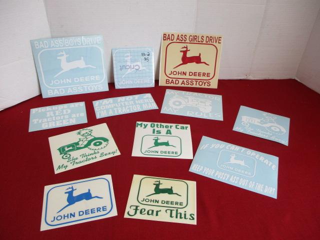 NOS Vehicle Decals-Lot of 12-John Deere