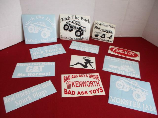 NOS Vehicle Decals-Lot of 12-Trucks