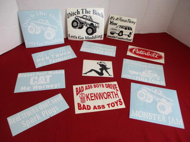 NOS Vehicle Decals-Lot of 12-Trucks