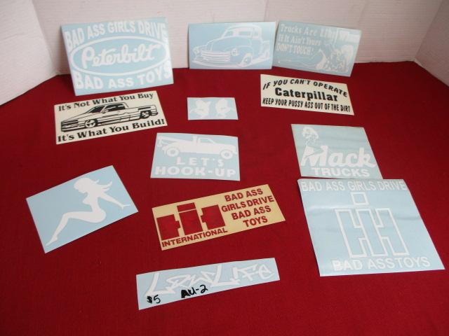 NOS Vehicle Decals-Lot of 12-Trucks