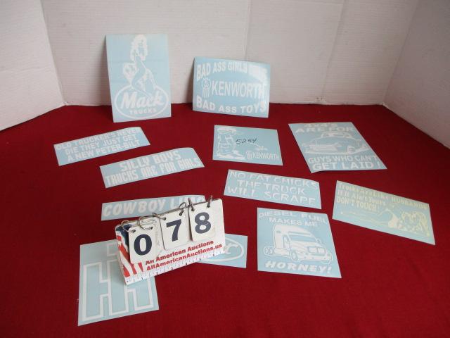 NOS Vehicle Decals-Lot of 12-Trucks