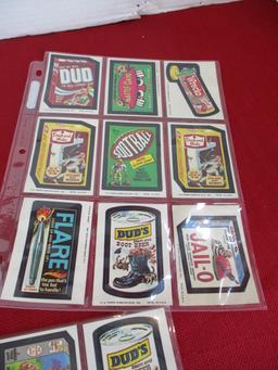 Topps Vintage Wacky Stickers-Lot of 45