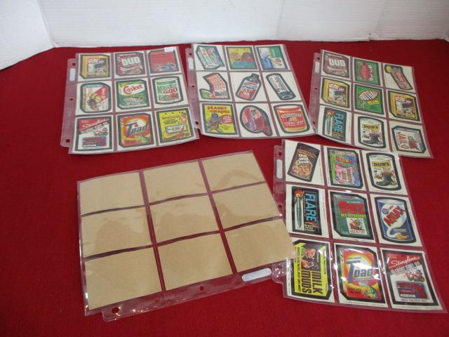 Topps Vintage Wacky Stickers-Lot of 45