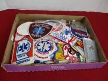 Massive Lot of Mixed Emergency Medical Patches & Pins