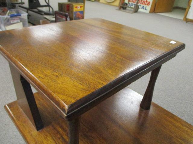 Midcentury Tiered End Table