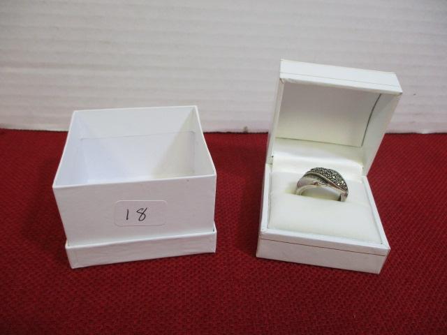 Sterling Silver Ladies' Estate Ring-Cocktail Ring