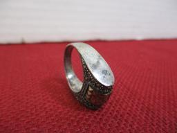 Sterling Silver Ladies' Estate Ring-Unique Design