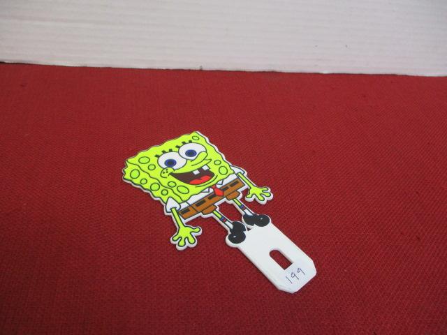 Porcelain License Plate Topper-SpongeBob