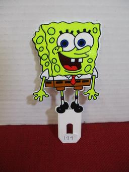 Porcelain License Plate Topper-SpongeBob